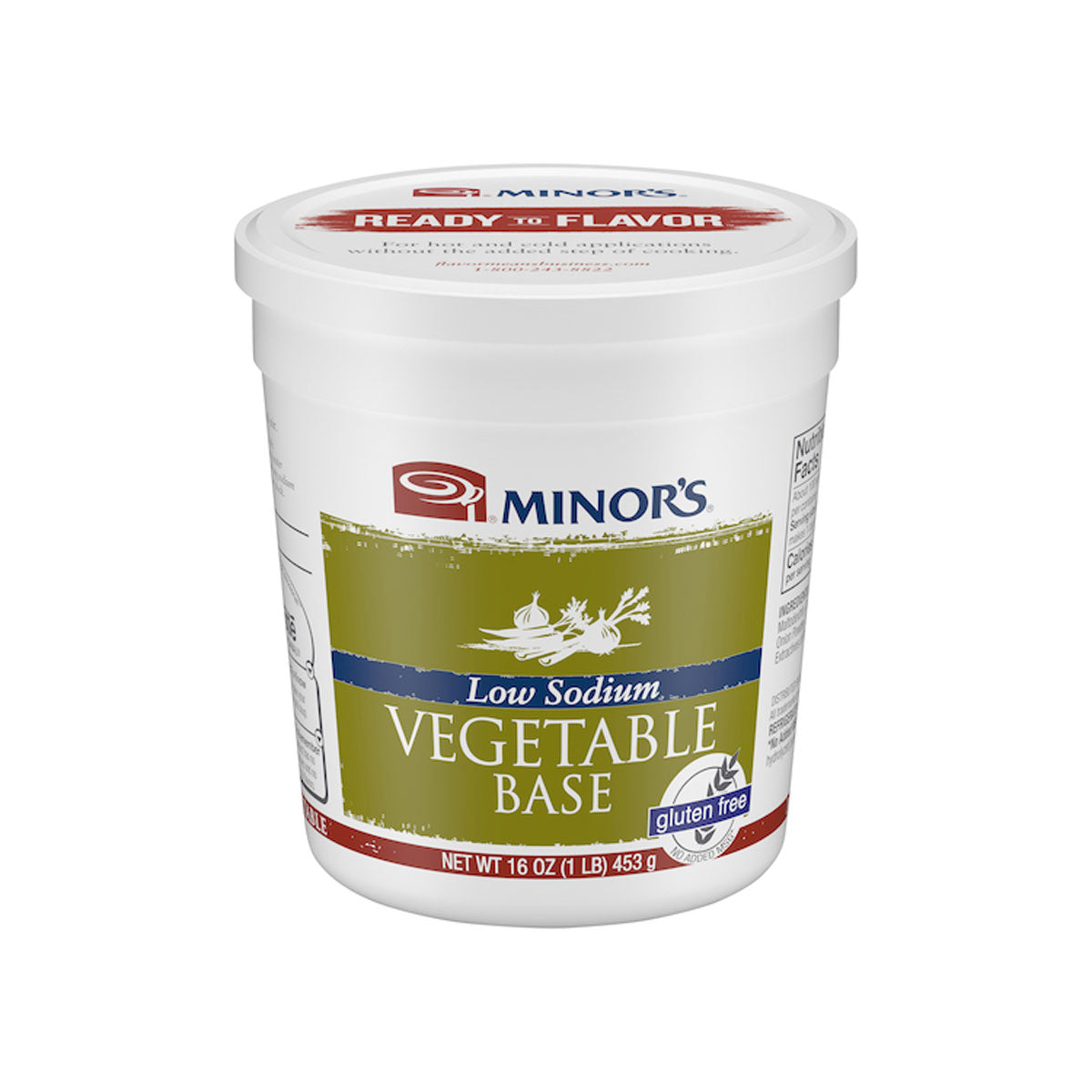 Minor'S Gluten Free Low Sodium No MSG Vegtable Base