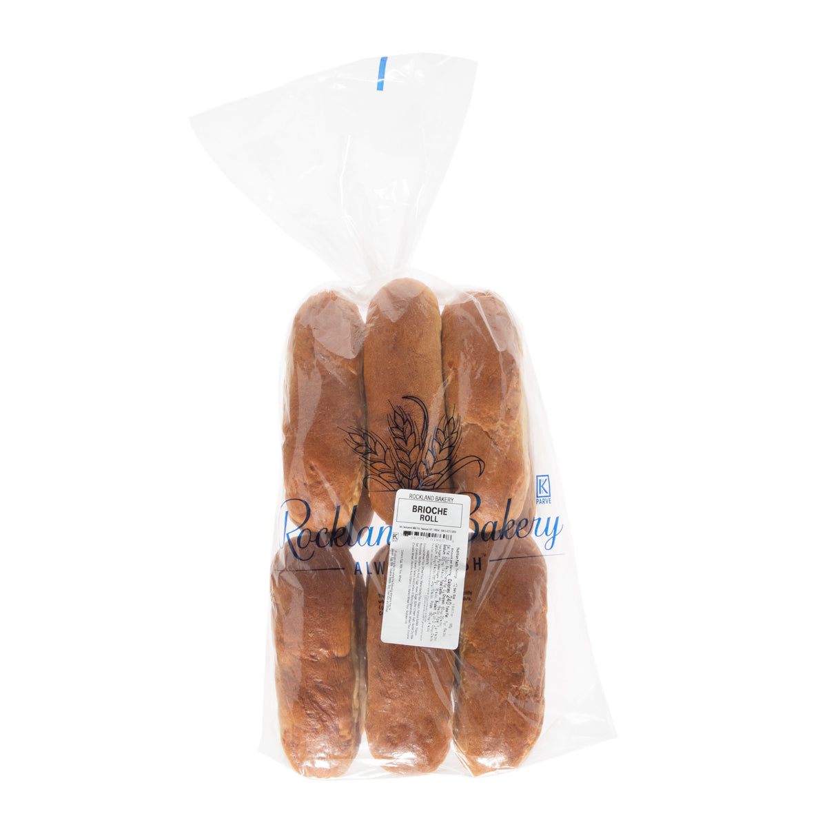 Wholesale Rockland Bakery 7in Brioche Hot Dog Roll Unsliced-12 CT Bulk