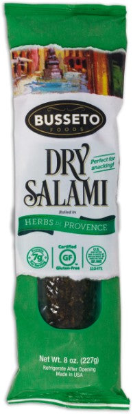Busseto Herbs De Provence Salami Chub 8oz 15ct