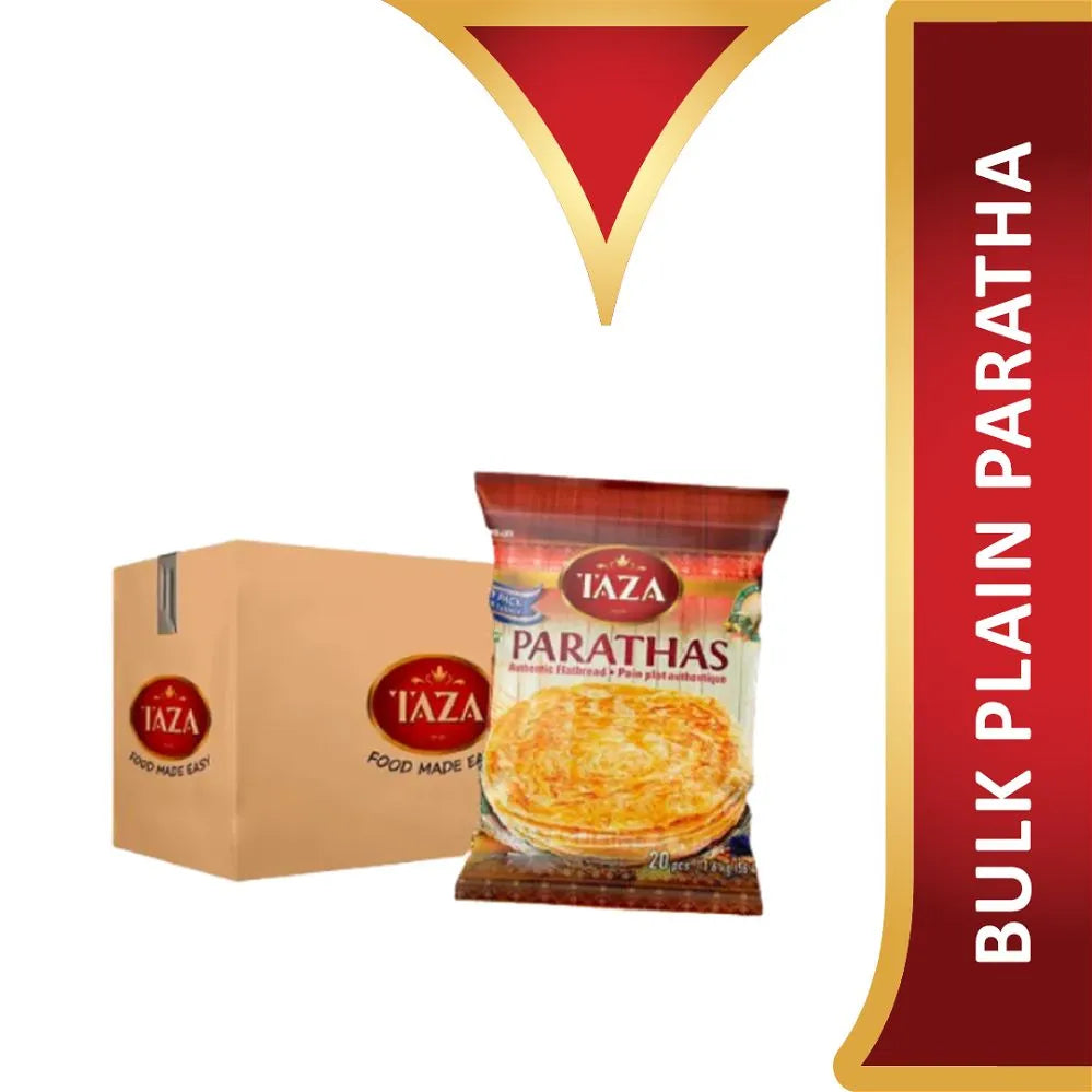 Wholesale Taza Foods Plain Paratha 5pc- Bulk