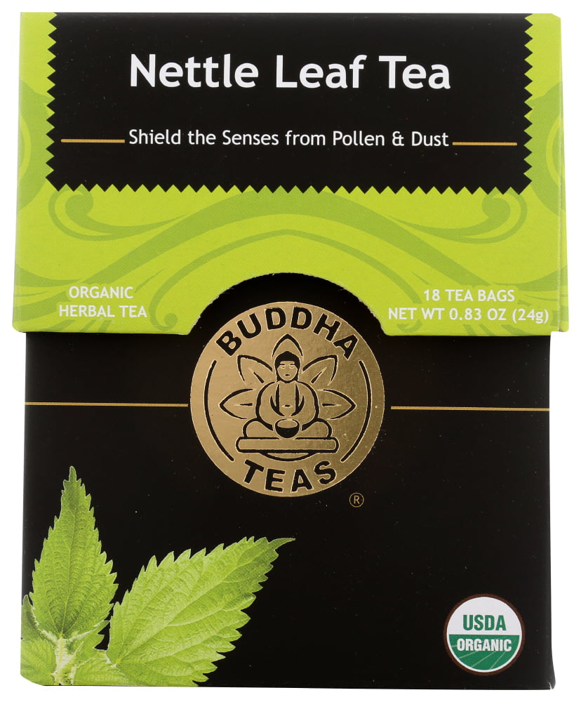 Buddha Teas Nettle Leaf 100 Percent Organic Herbal Tea 18 Bags Box