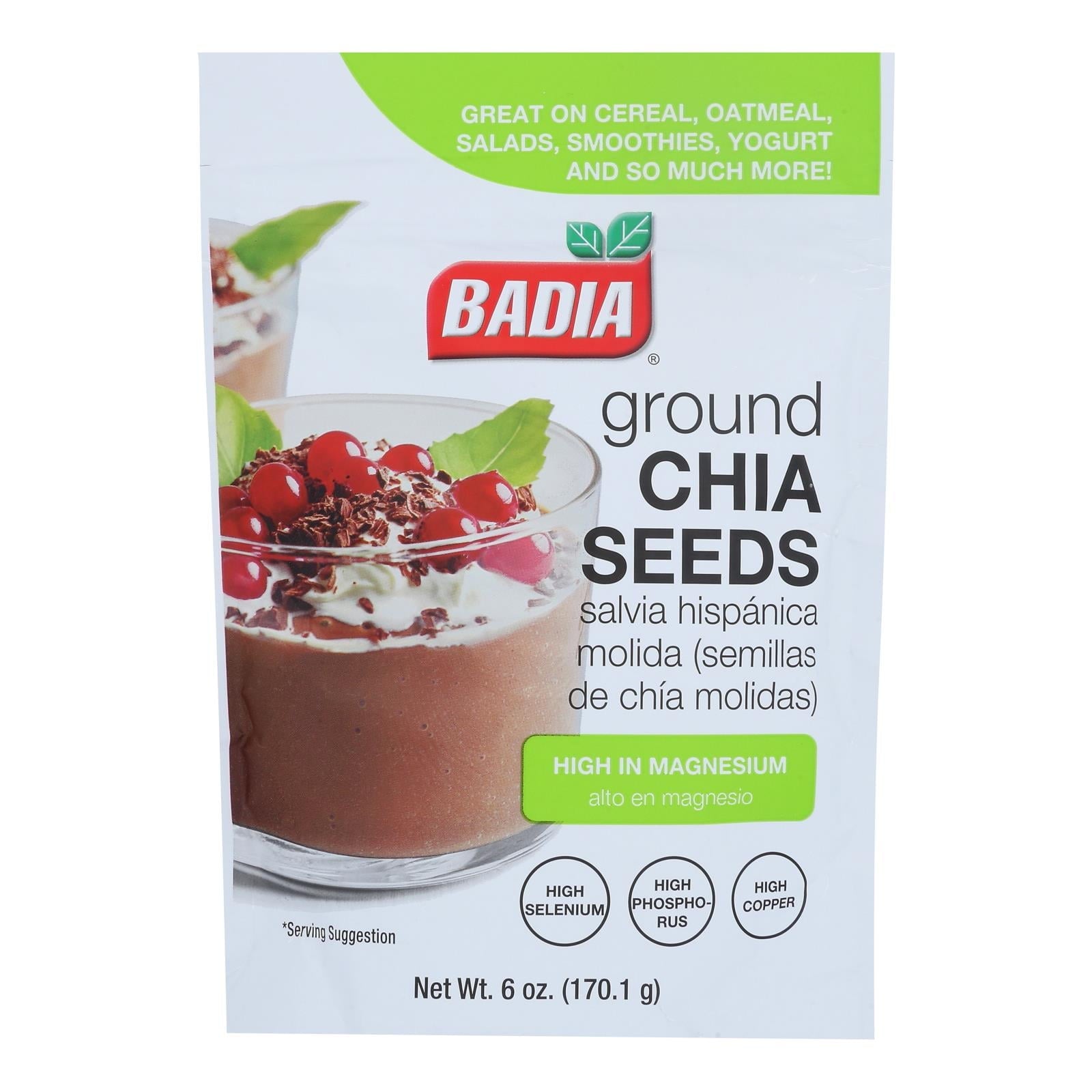 Badia Seeds Chia Ground 6 oz Bag