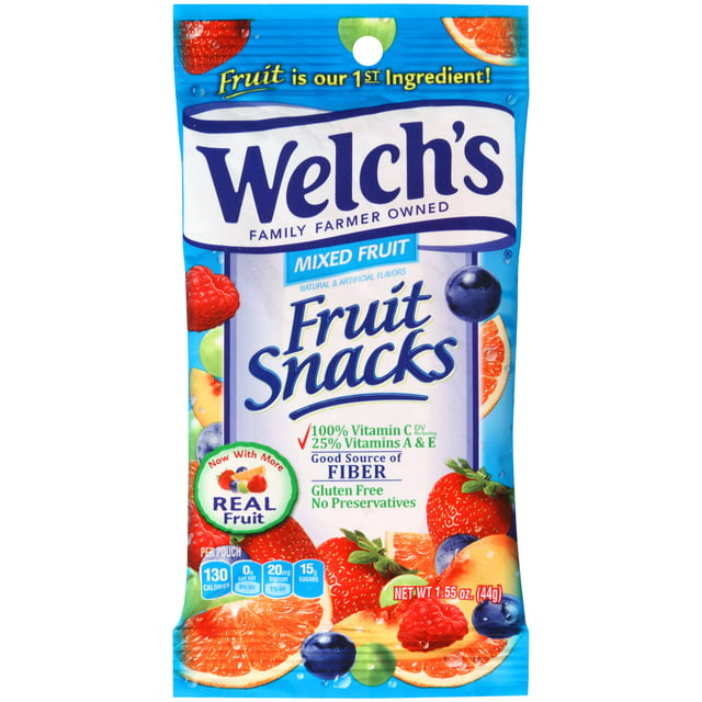 Welch's Fruit Snacks Mixed 1.55 Oz Bag