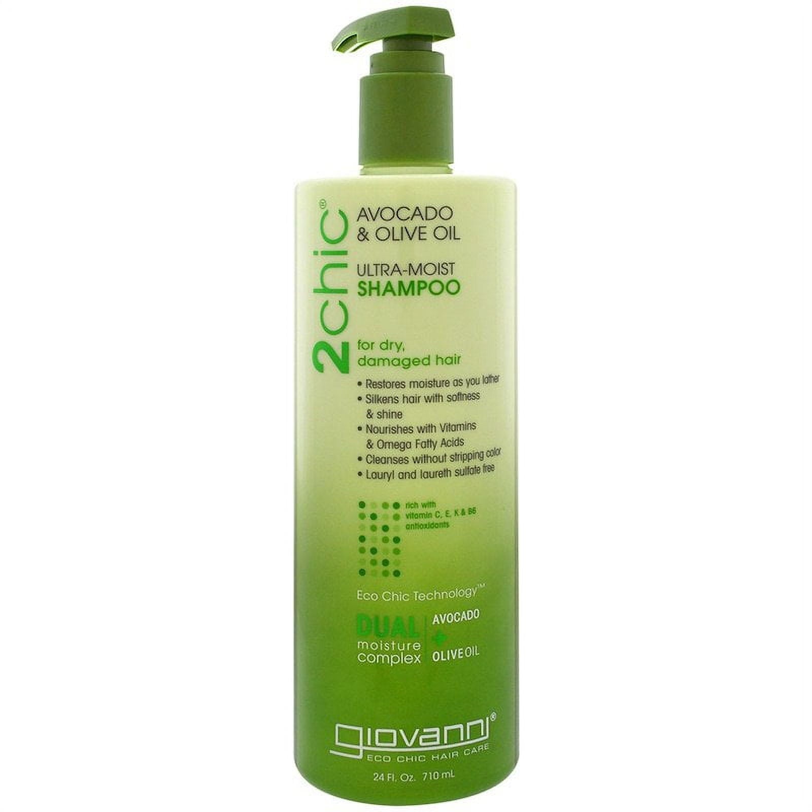 Giovanni 2chic Avocado & Olive Oil Ultra Moist Shampoo 24 oz Bottle