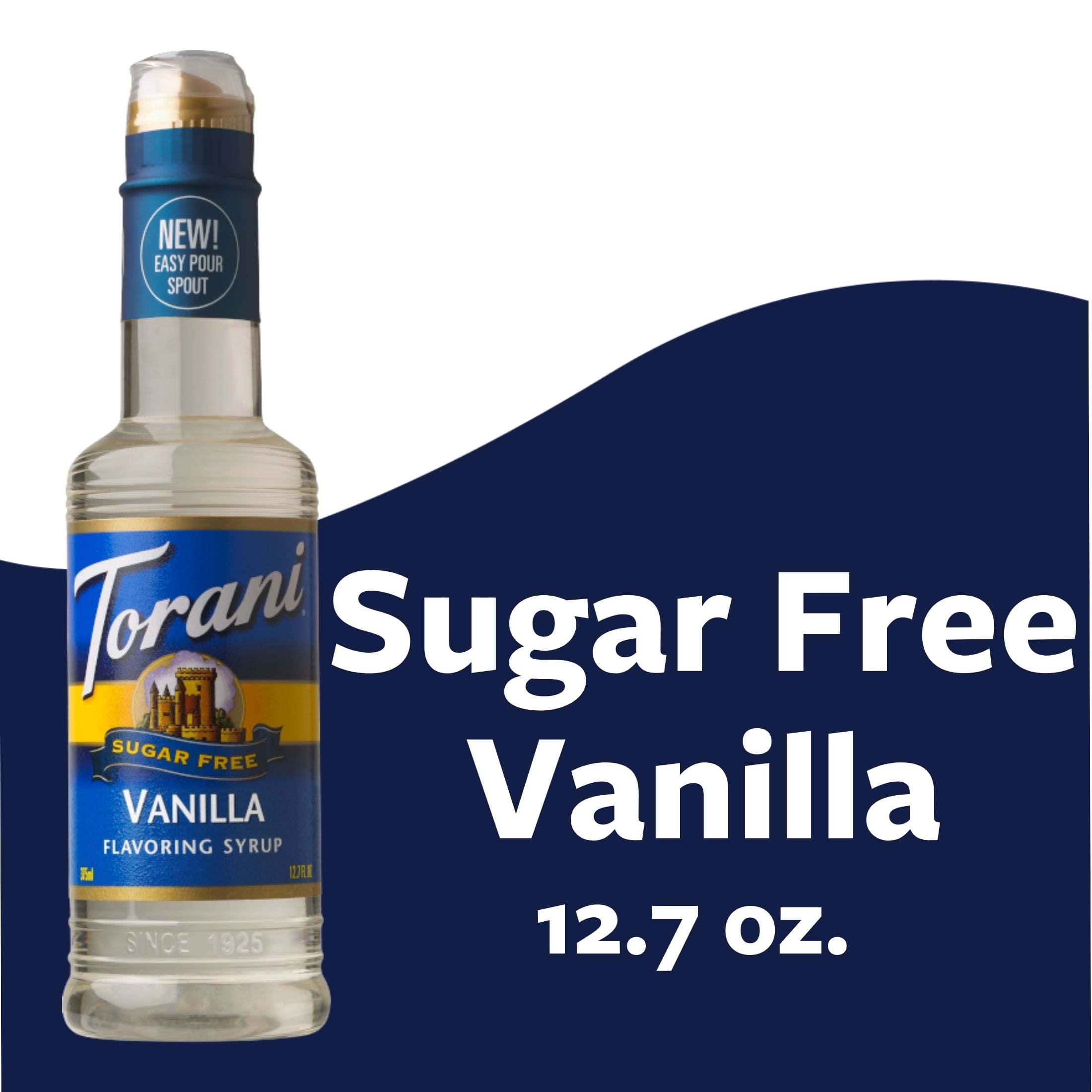 Torani Sugar Free Vanilla Syrup 12.7 Fl Oz Bottle