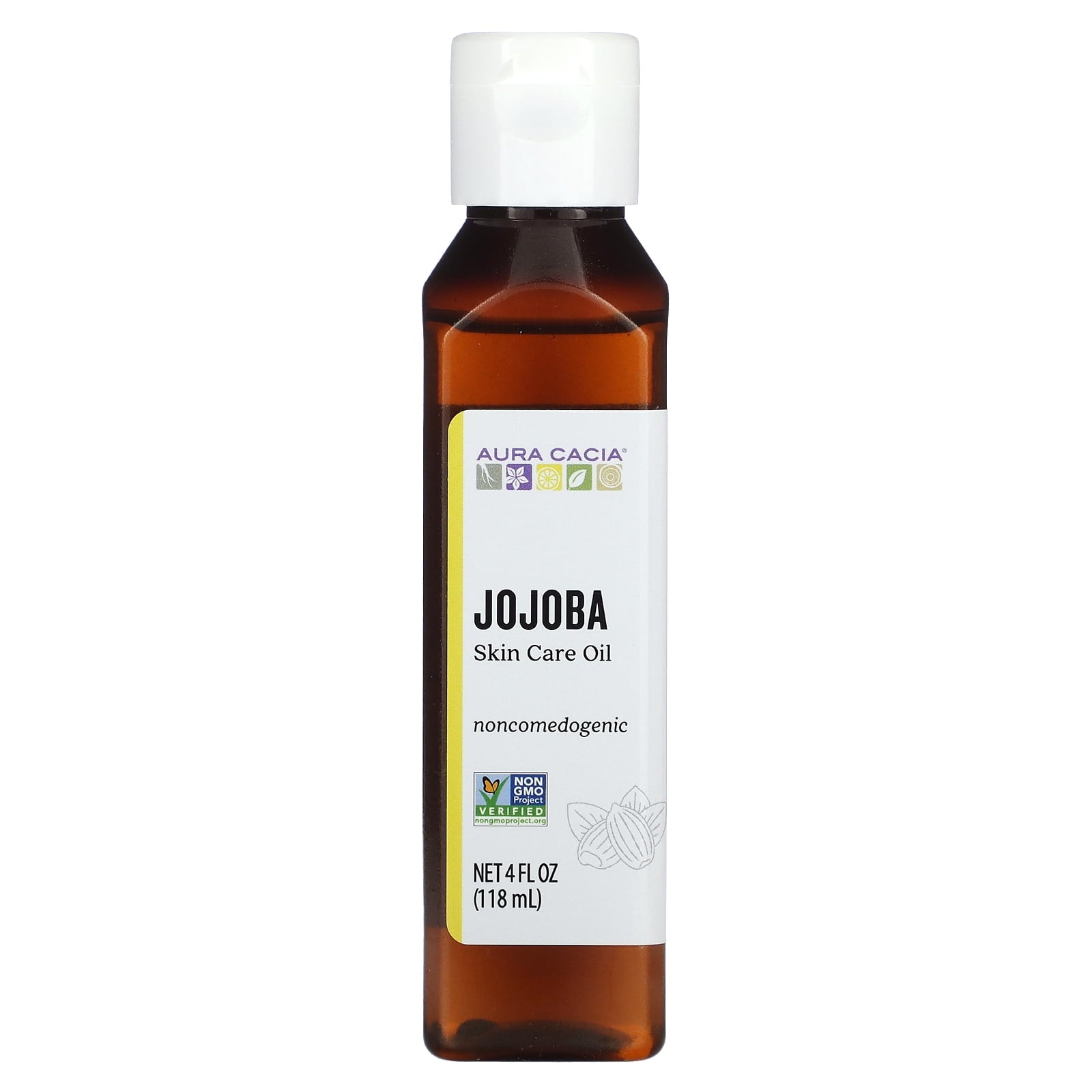 Aura Cacia Jojoba Natural Skin Care Oil 4 oz Bottle