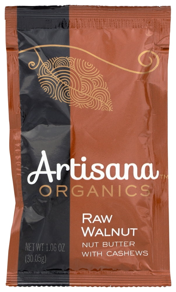 Artisana 100% Organic Raw Walnut Butter Packets 1.19 oz Bag