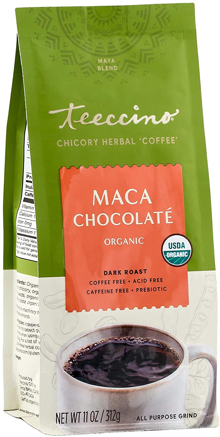 Teeccino Chicory Herbal Coffee Maca Chocolate 11 Oz
