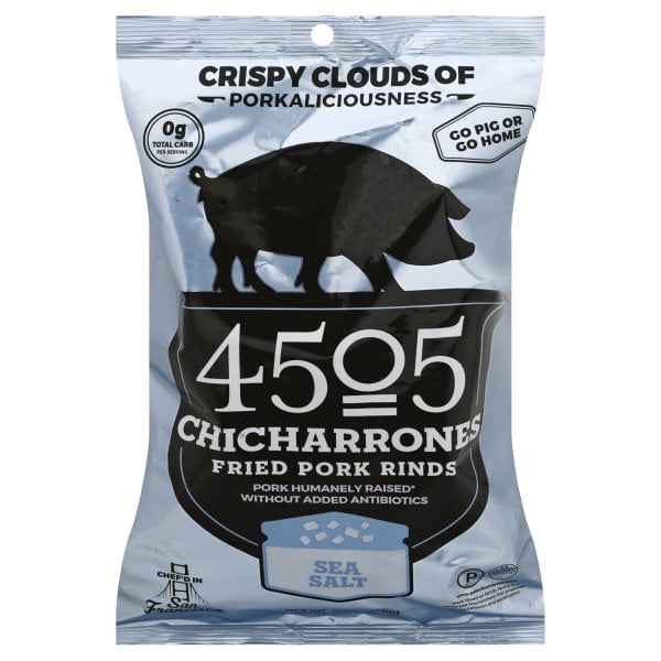 4505 Meats Sea Salt Chicharrones Pork Rinds Chips
