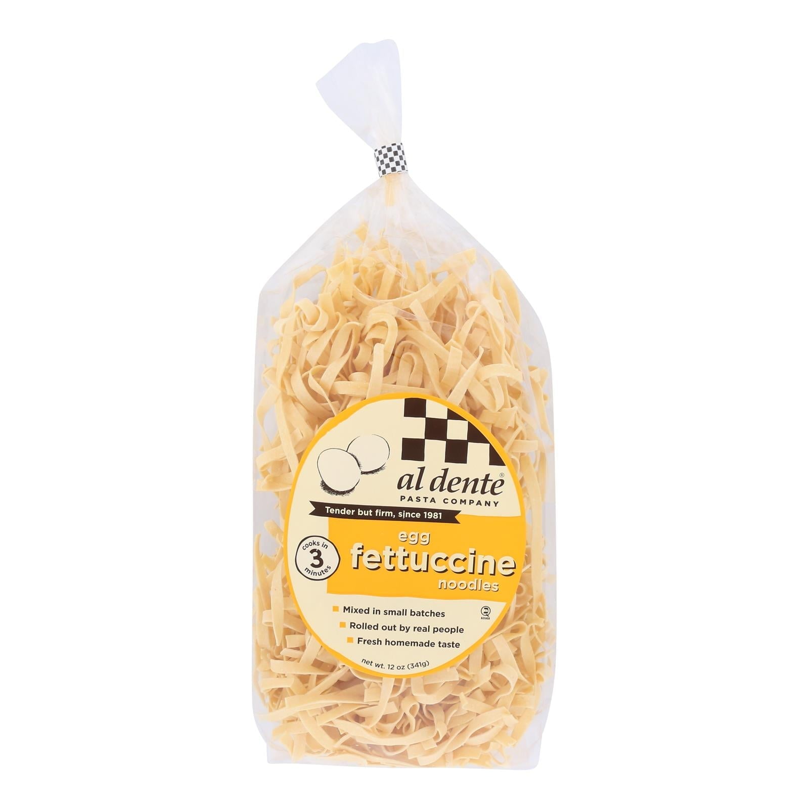 Al Dente Pasta Company Pasta Egg Fettuccine 12 oz Bag