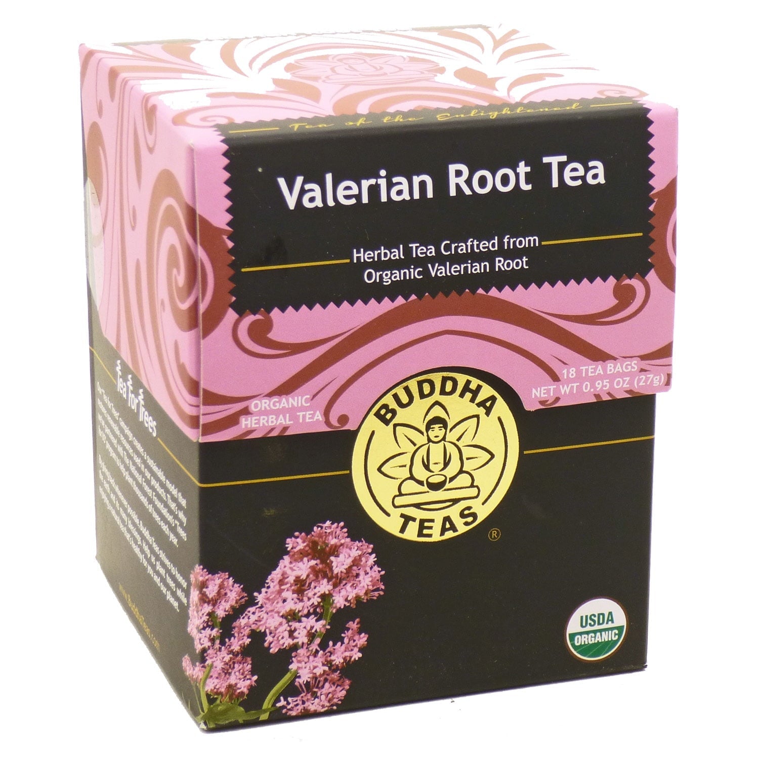 Buddha Teas Tea Leaves & Bags Valerian Root Tea 18 Bags Box