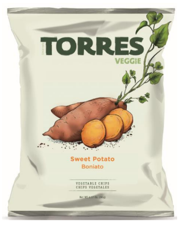 Torres Sweet potato chips 90g 15ct