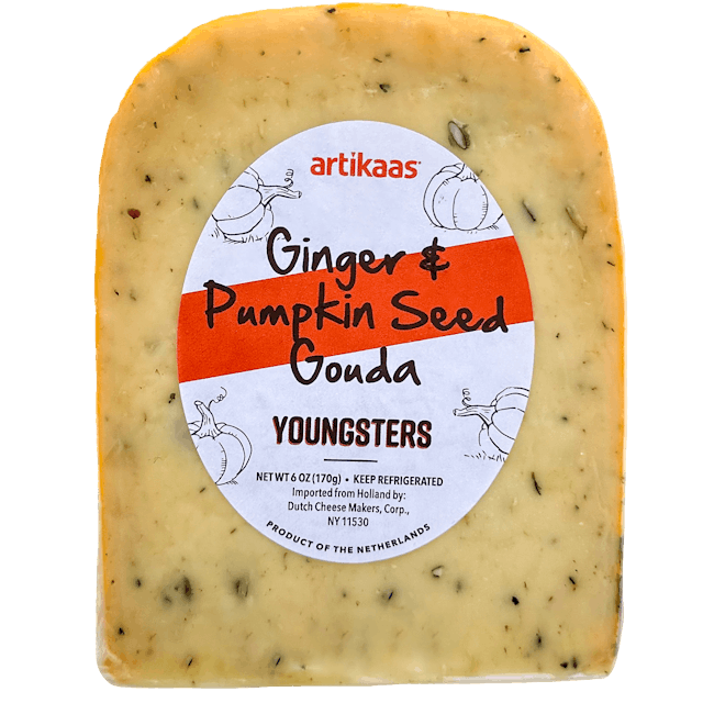 Artikaas Pumpkin Gouda with Ginger Cheese 6 OZ