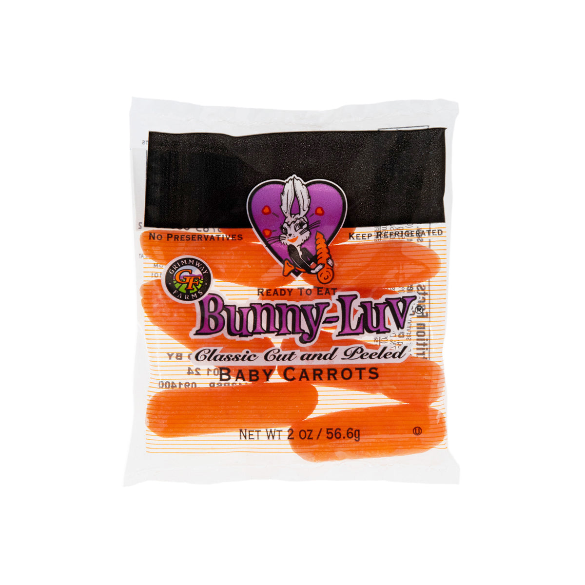 Wholesale BoxNCase Snack Pack Baby Peeled Carrots 2 OZ-100ct Case Bulk