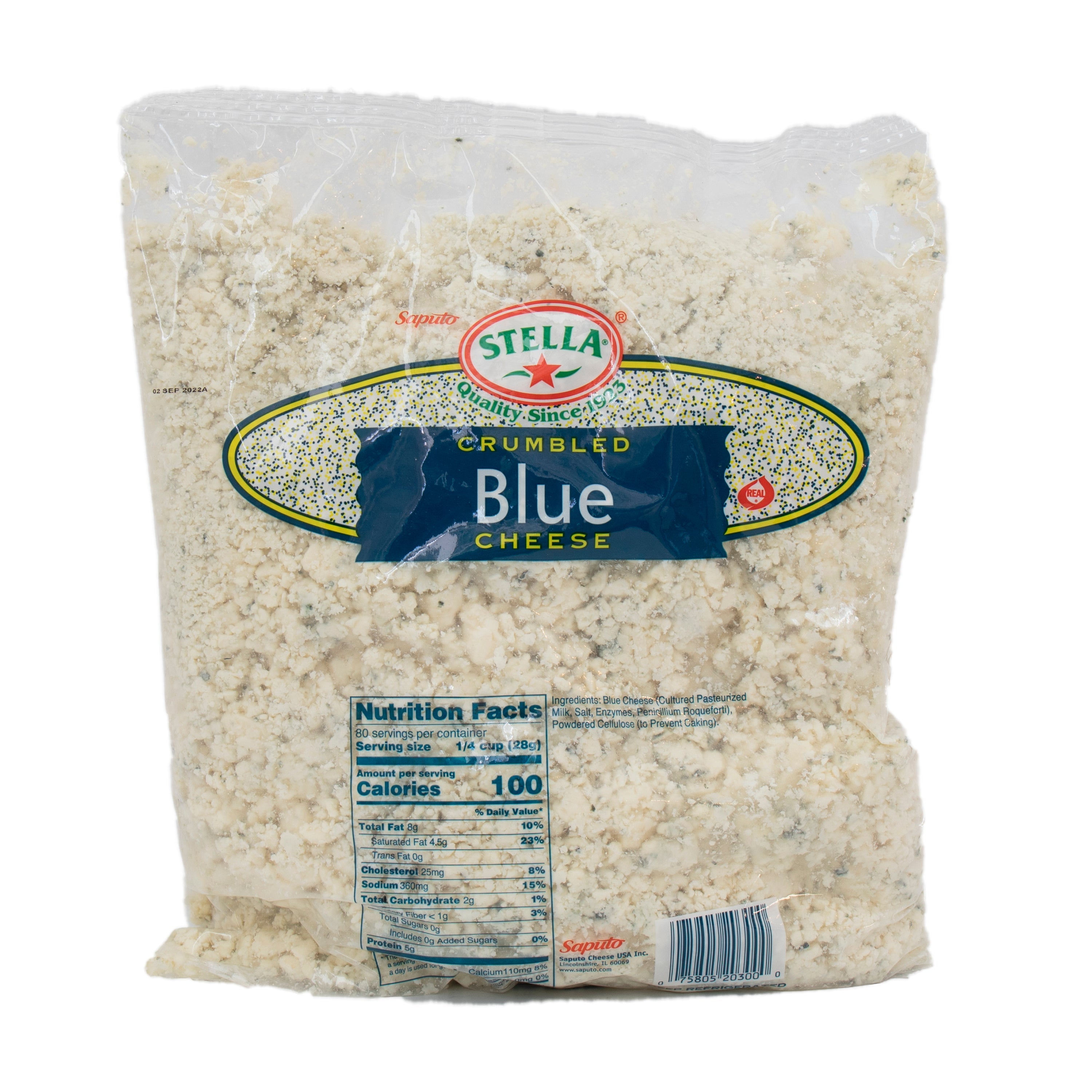 Stella Blue Cheese Crumbles 5lb