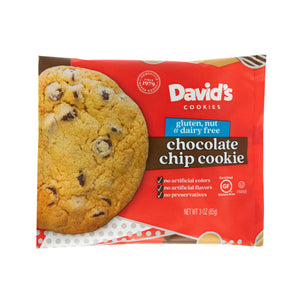 Wholesale David'S Cookies Gluten-Free Baked Chocolate Chip Cookies 3 OZ-24ct Case Bulk