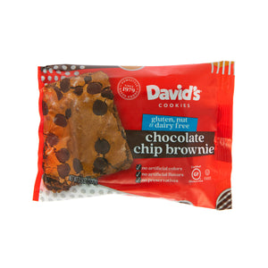 Wholesale David'S Cookies Gluten Free Chocolate Chip Brownie 3.5 OZ-48ct Case Bulk