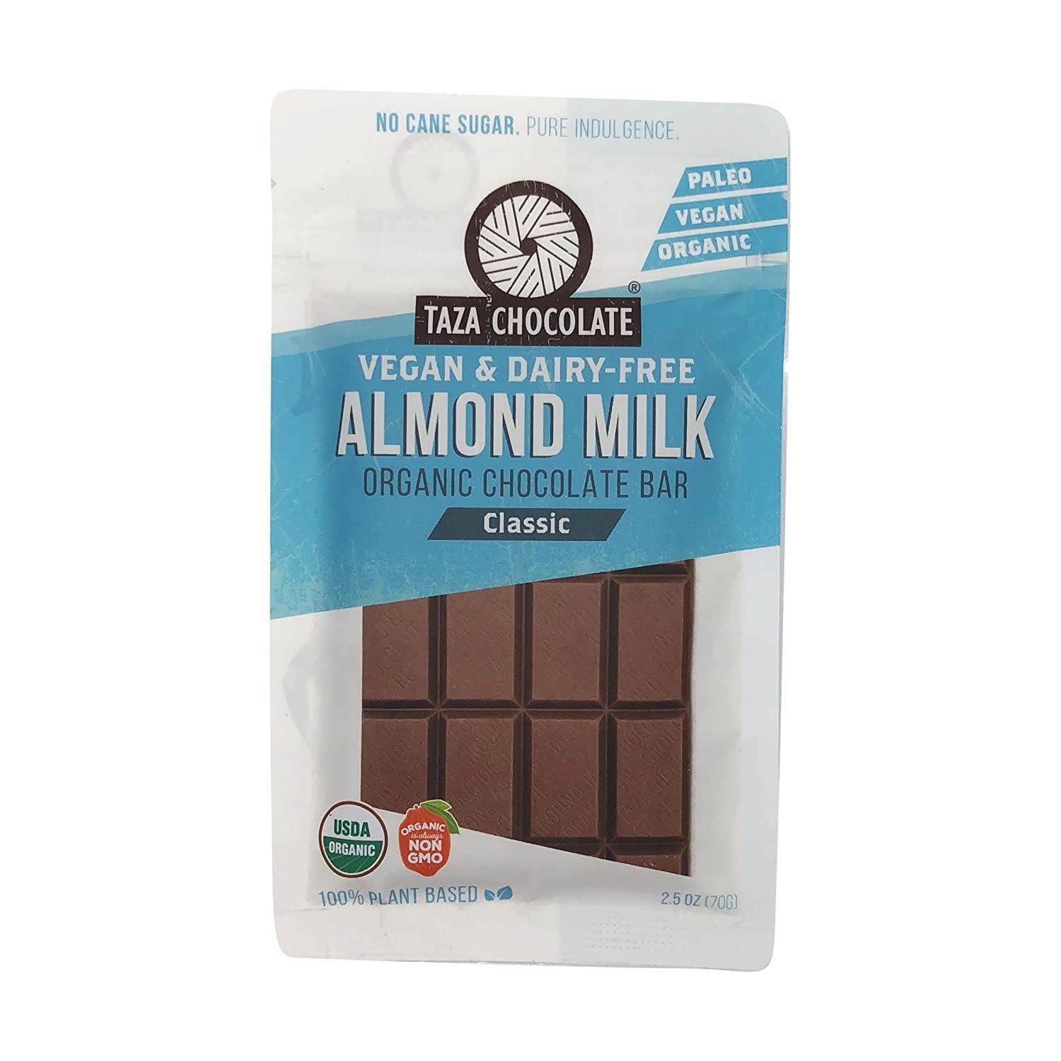 Taza Chocolate Bar Almond Milk Classic Organic 2.5 oz