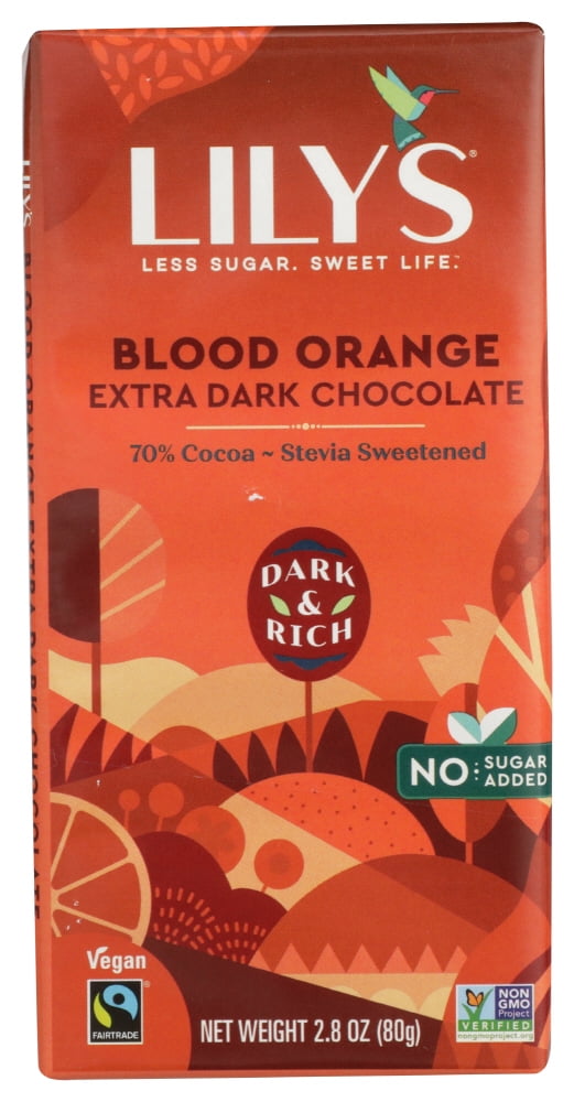 Lilys Stevia Dark Chocolate Orange 2.8 Oz