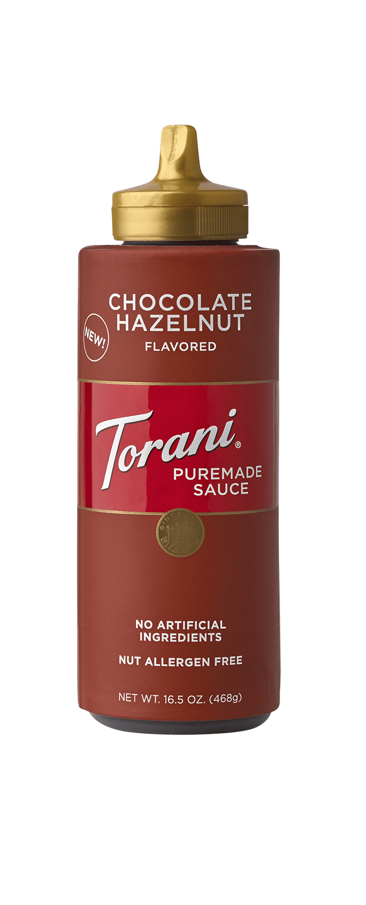 Torani® Chocolate Hazelnut Puremade Sauce 16.5 Oz