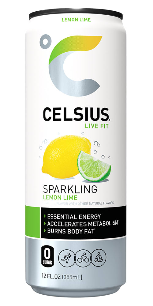 Wholesale Celsius 12/12 Oz Sparkling Lemon Lime-12 Ct Case Bulk