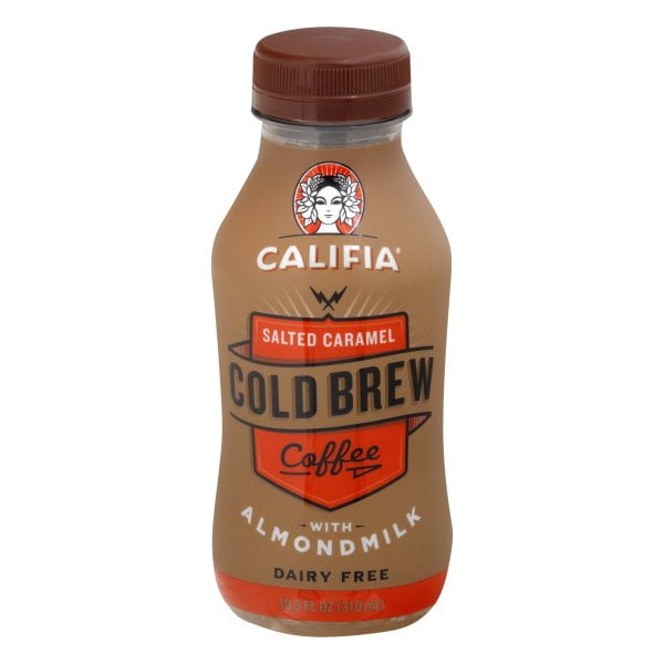 Califia Salted Caramel Cold Brew Coffee with Almond Milk 10.5 Fl Oz Bottle