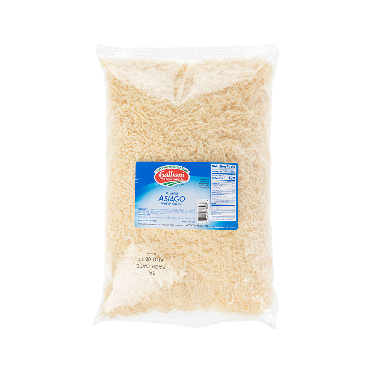 Wholesale Sorrento Galbani Professionale Shredded Asiago Cheese- Bulk