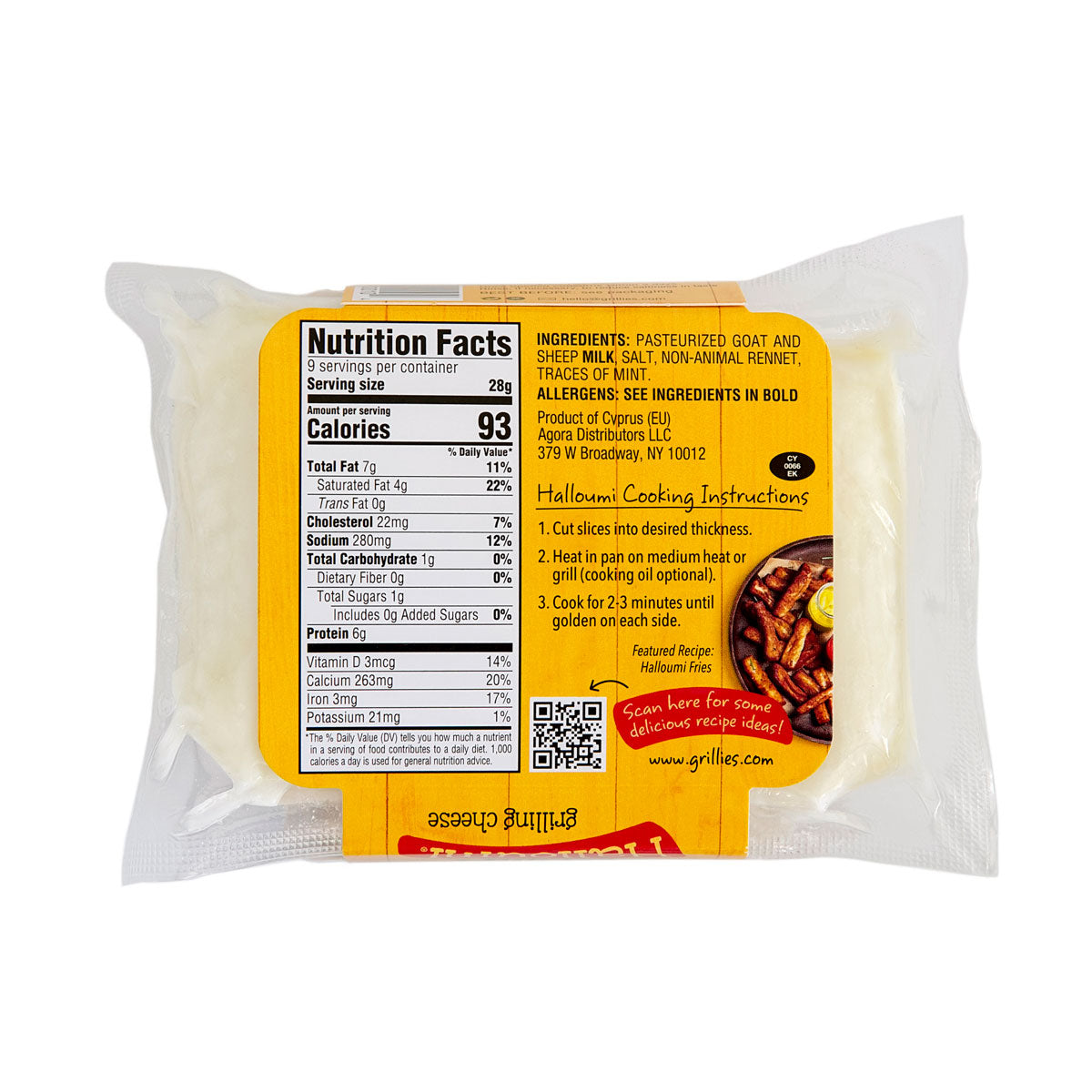 Wholesale Grillies Halloumi 8.8 OZ- Bulk