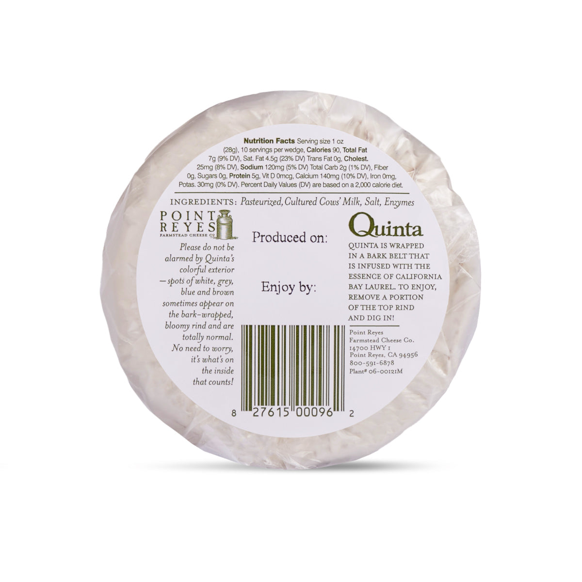 Wholesale Point Reyes Farmstead Quinta Cheese 10 OZ-6ct Case Bulk