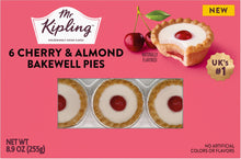 Wholesale Mr. Kipling Cherry & Almond Bakewell Pies 6ct. 8.9oz (255g) *FROZEN- Bulk