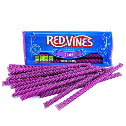 Wholesale Red Vines Chewy Grape Licorice Twists 5oz Tray- Bulk