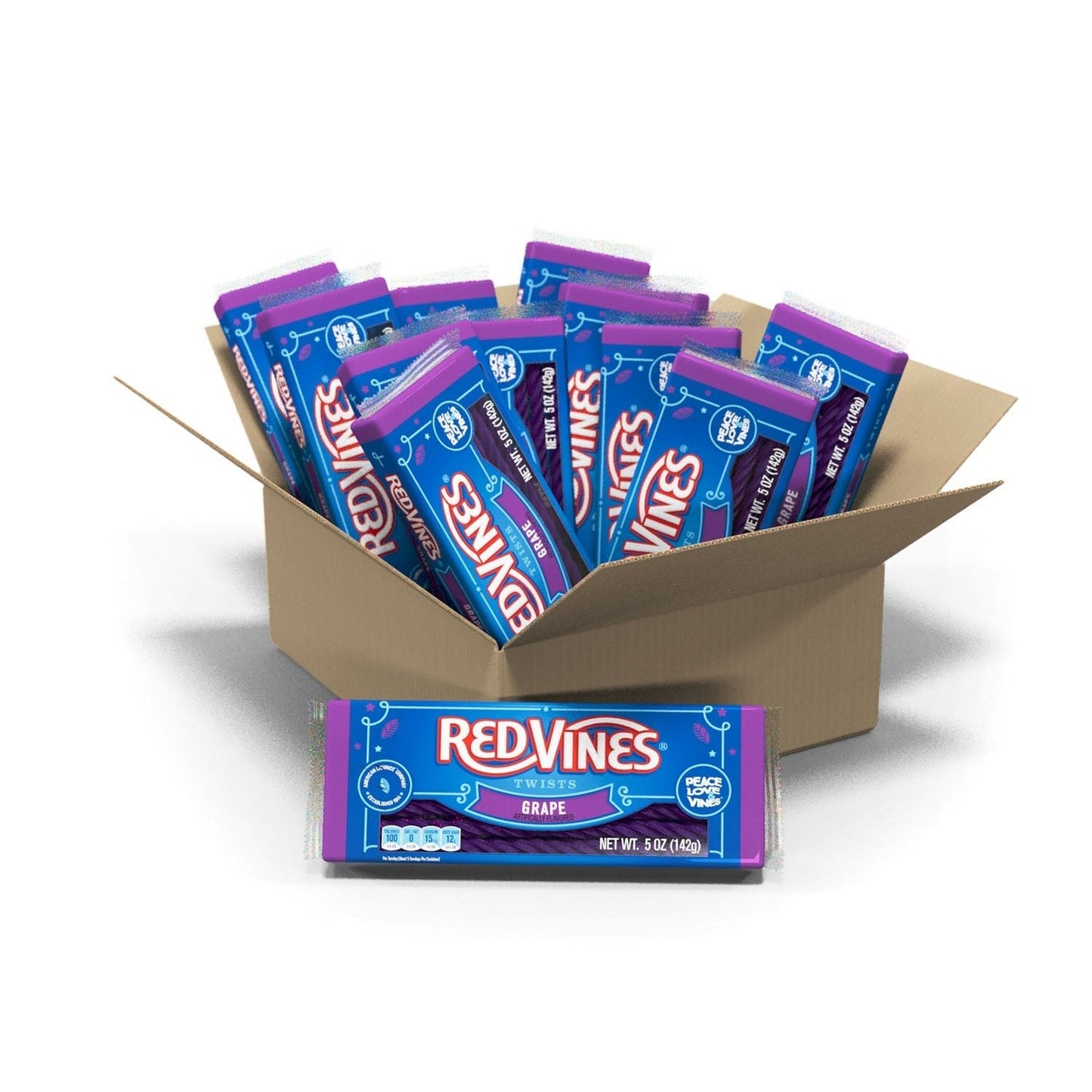Red Vines Chewy Grape Licorice Twists 5oz Tray