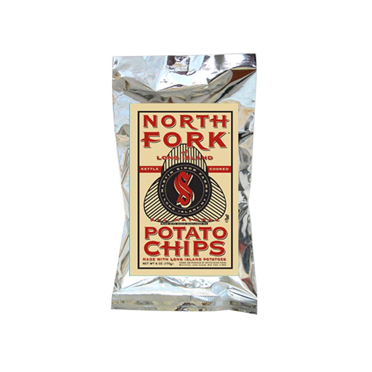 Wholesale North Fork Potato Chips Salted Potato Chips 6 OZ-12ct Case Bulk