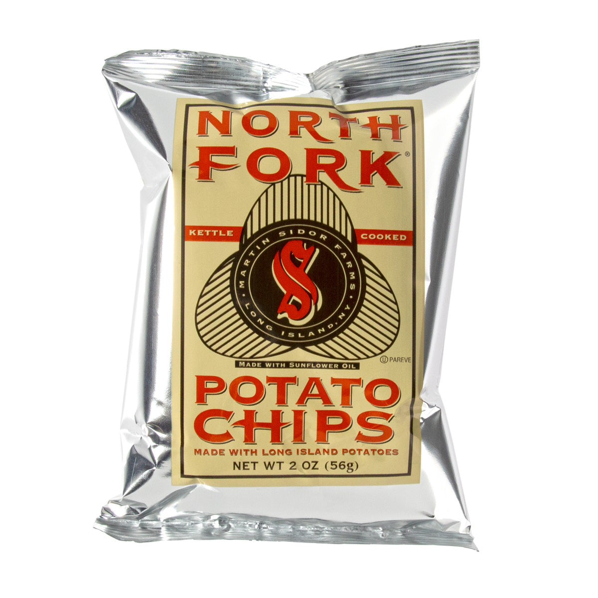 North Fork Potato Chips Salted Potato Chips 2 OZ
