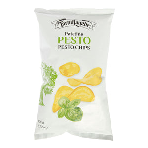 Wholesale Tartuflanghe Pesto Potato Chips 100 GR-9ct Case Bulk