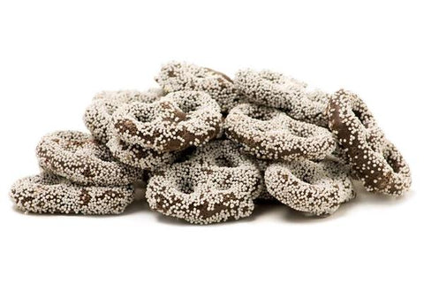 Wholesale Setton Farms Dark Chocolate Pretzels with White Sprinkles 15 lb Bulk Box- Bulk