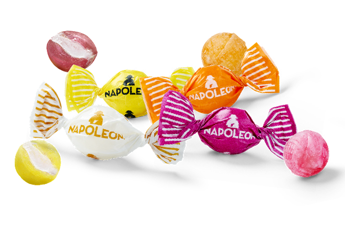 Wholesale Napoleon Bulk Assorted Fruit Sour Mix (Lemon, Cherry, Orange and Pineapple) 5 lbs- Bulk