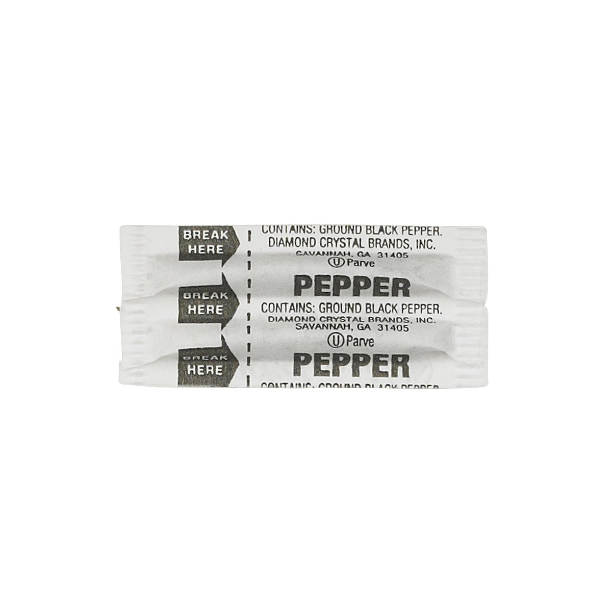 Wholesale BoxNCase Fluted Pepper Packets 0.11 GR-3000ct Case Bulk