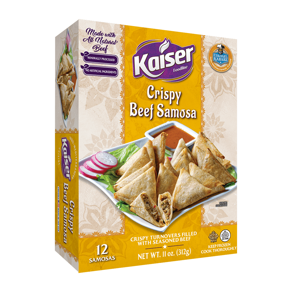 Wholesale Colonel Kababz Crispy Beef Samosa 312g- Bulk