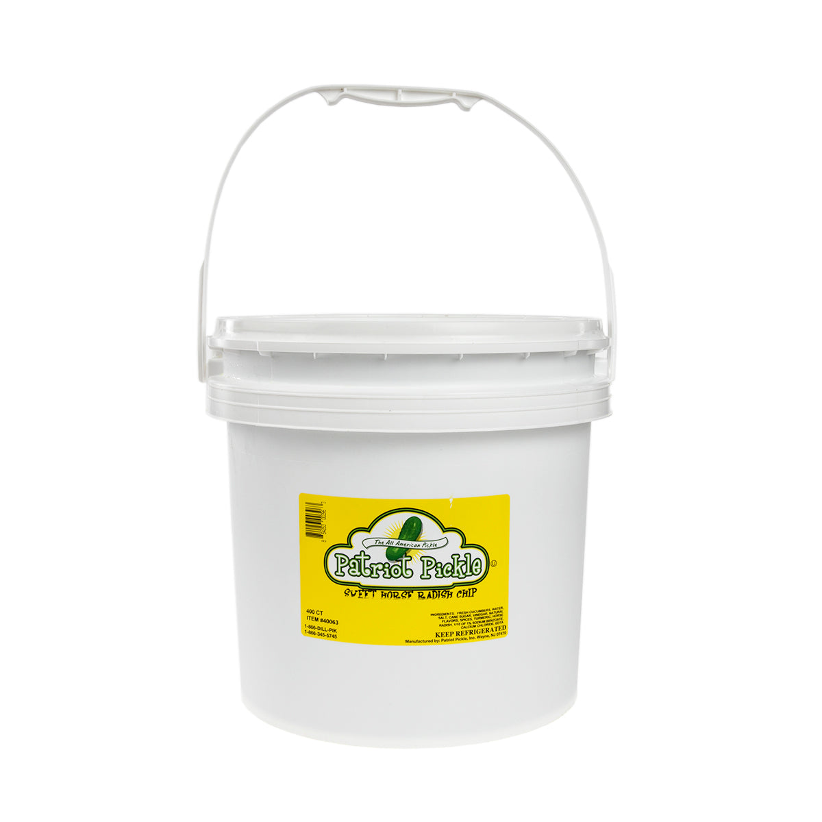 Wholesale Patriot Pickle Sweet Horseradish Pickle Chips 400 Ct Pack- Bulk