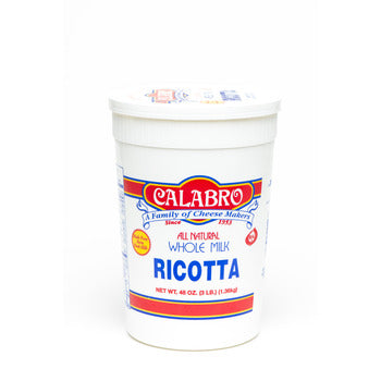 Calabro Fresh Ricotta Cheese Tub 3lb