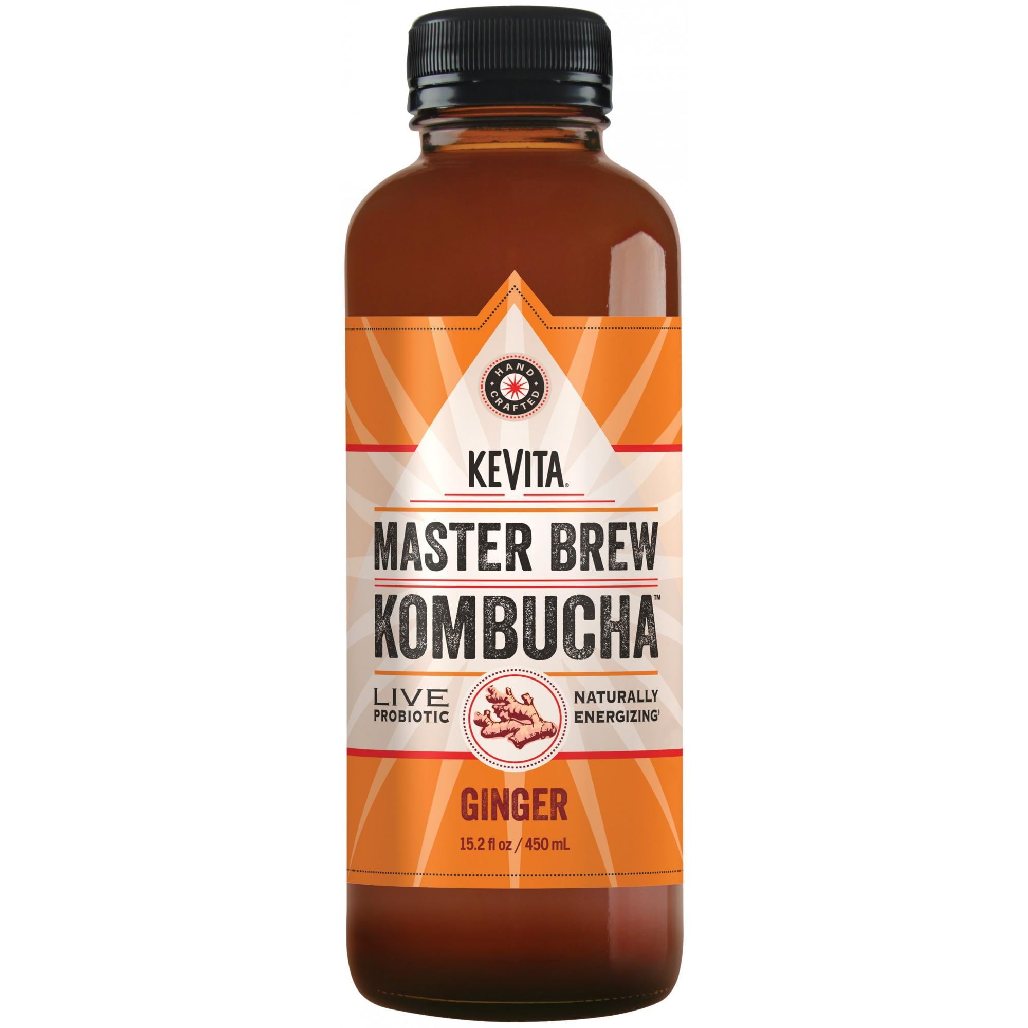 KeVita Kombucha Master Brew Ginger 15.2 Fl. Oz.