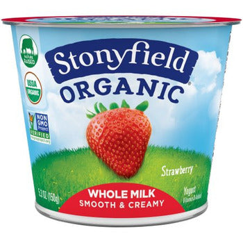 Stonyfield Strawberry Whole Milk Yogurt 5.3oz