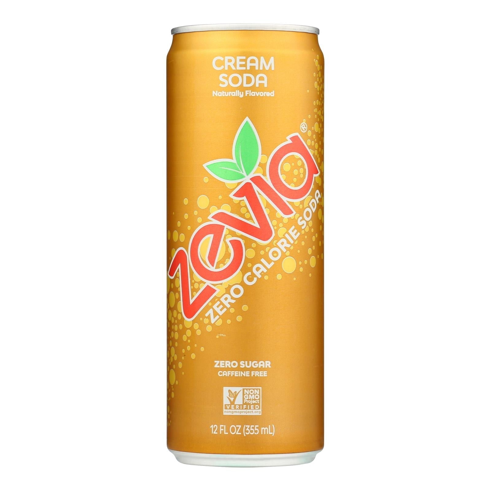 Zevia Zero Sugar Soda Cream 12 Fl Oz