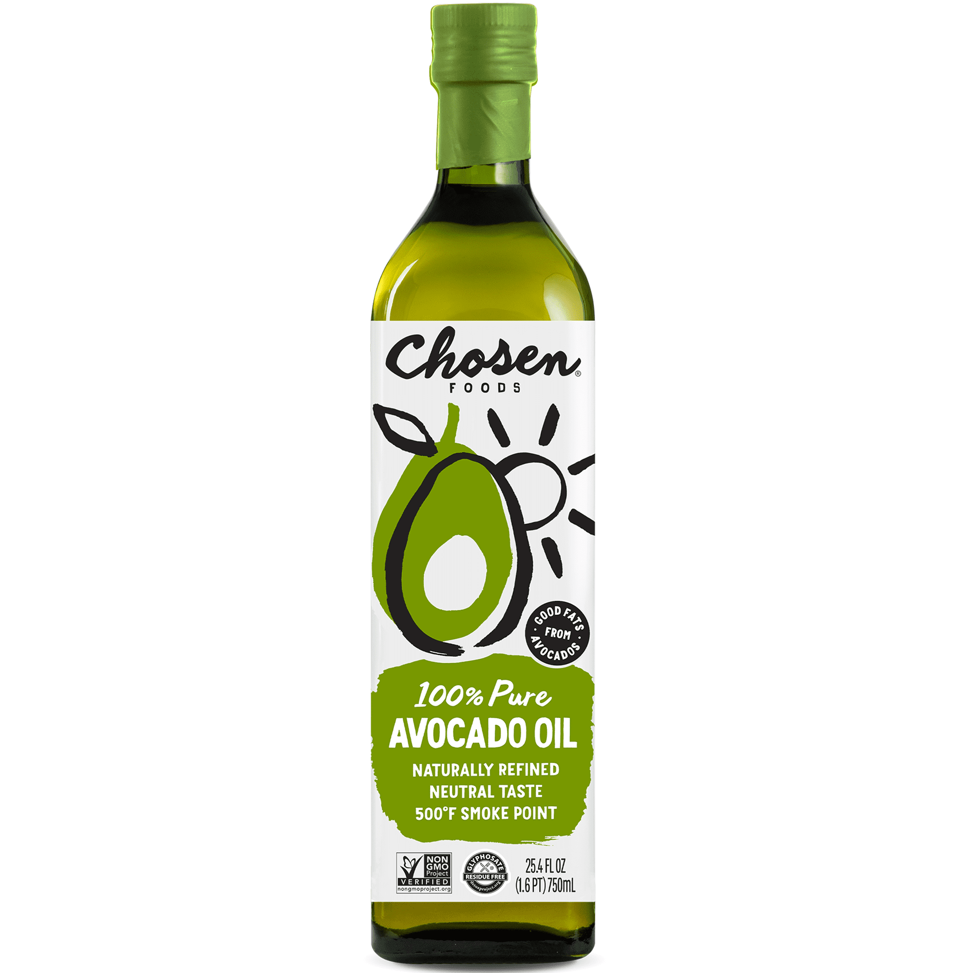 Chosen Foods Avocado Oil 750 Ml Bottle