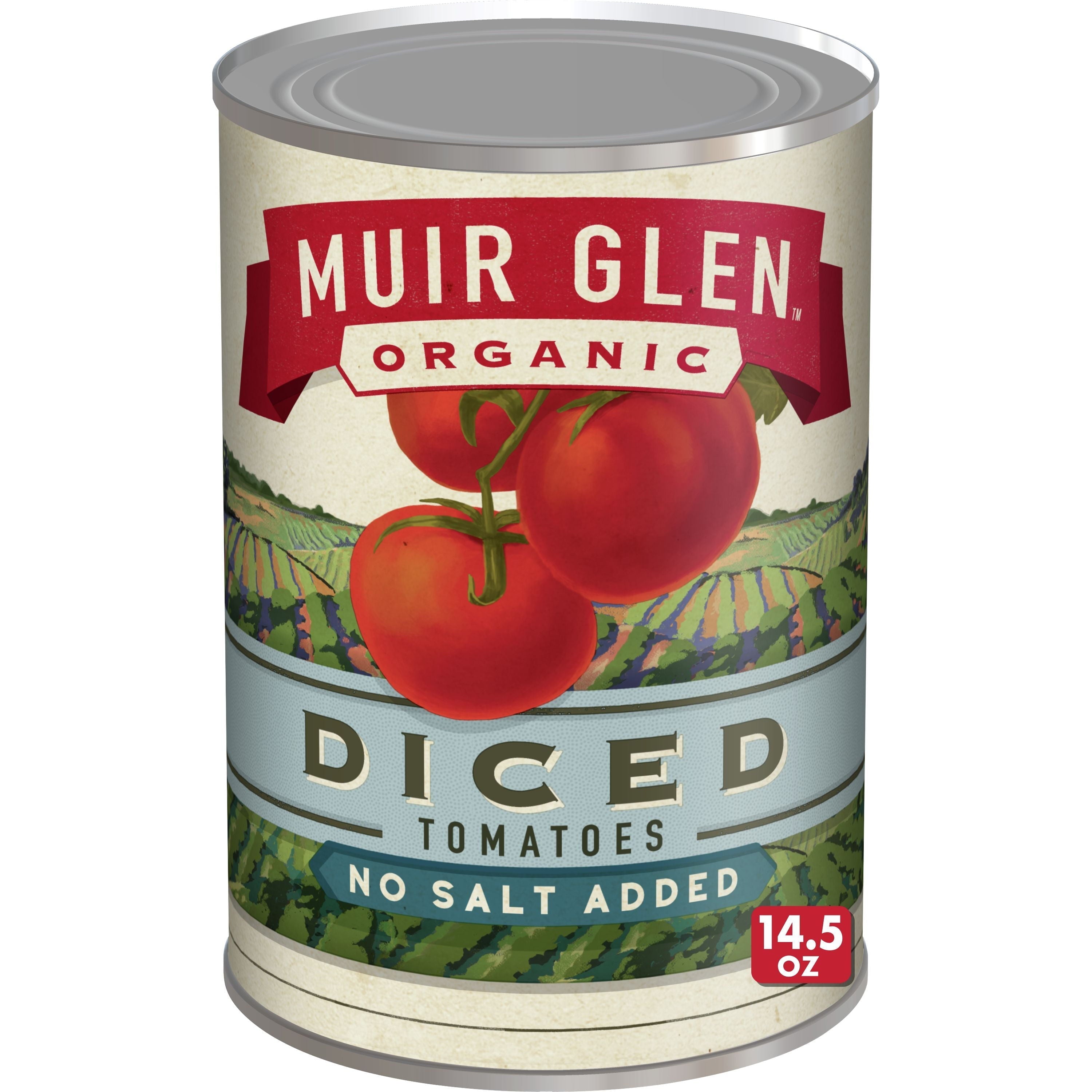 Muir Glen Diced Tomato No Salt 14.5 Oz