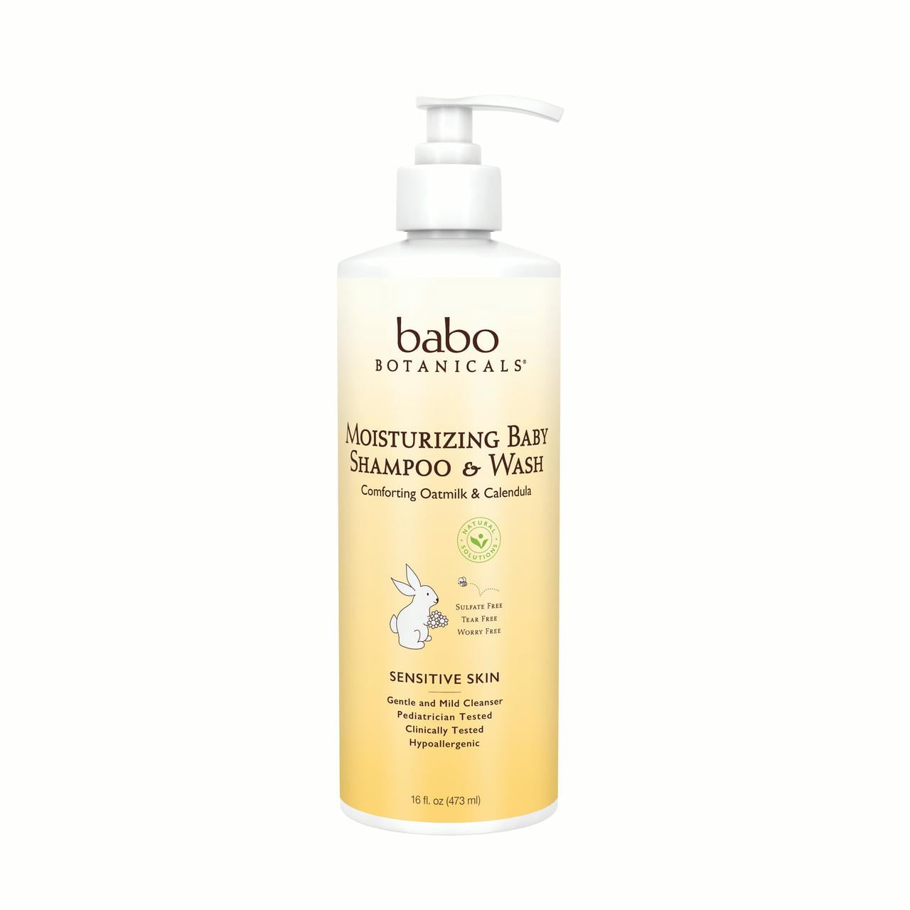 Babo Batonicals Moisturizing Baby Shampoo and Wash (Family Size) 16 oz Bottle