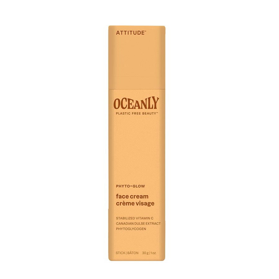 Attitude Oceanly Phyto-Glow Radiance Solid Face Cream with Vitamin C 1 oz Stick