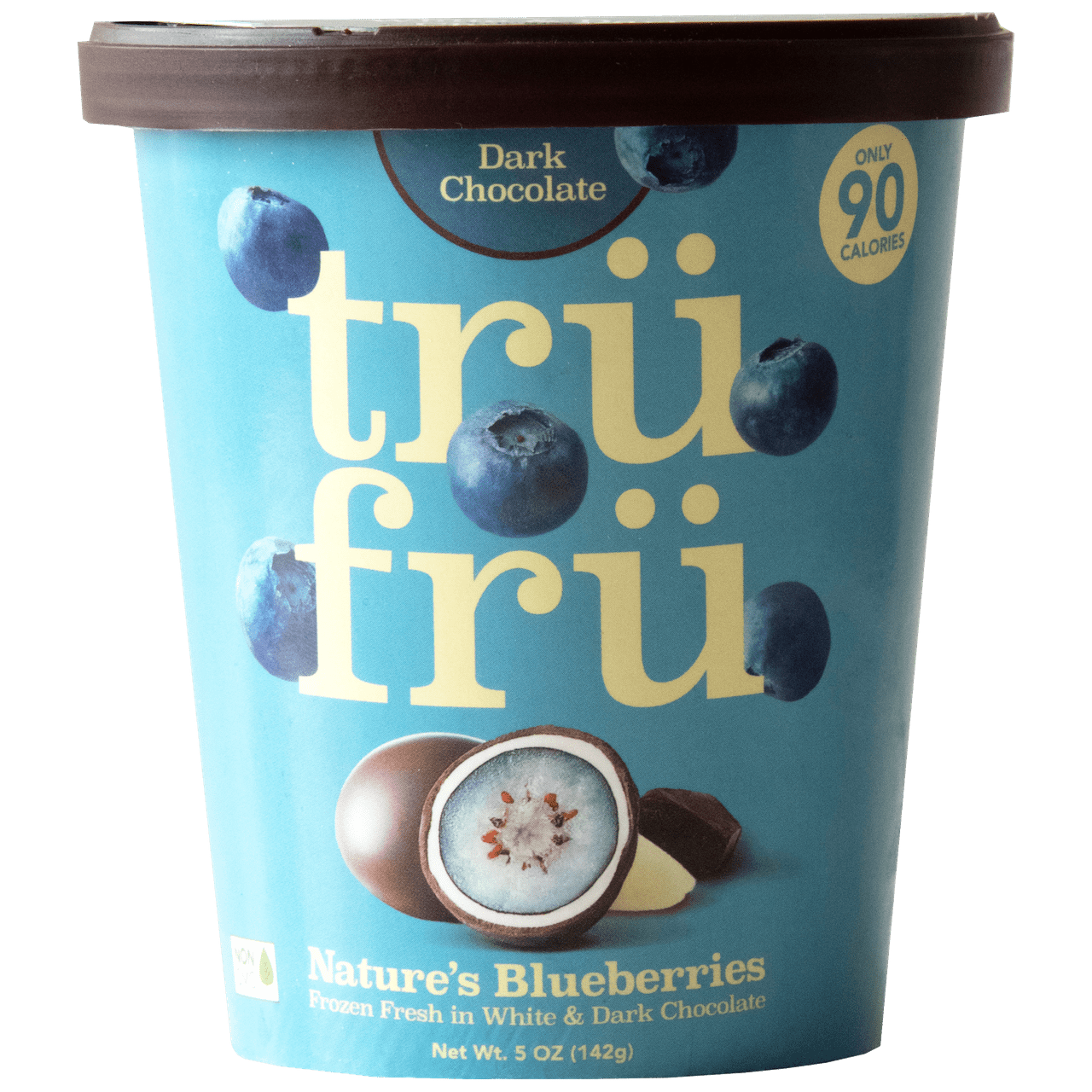 TruFru Frozen Dark Chocolate Blueberries 5 Oz