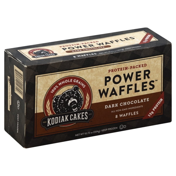 Kodiak Cakes Protein-Packed Power Waffles Dark Chocolate 10.72 Oz Box